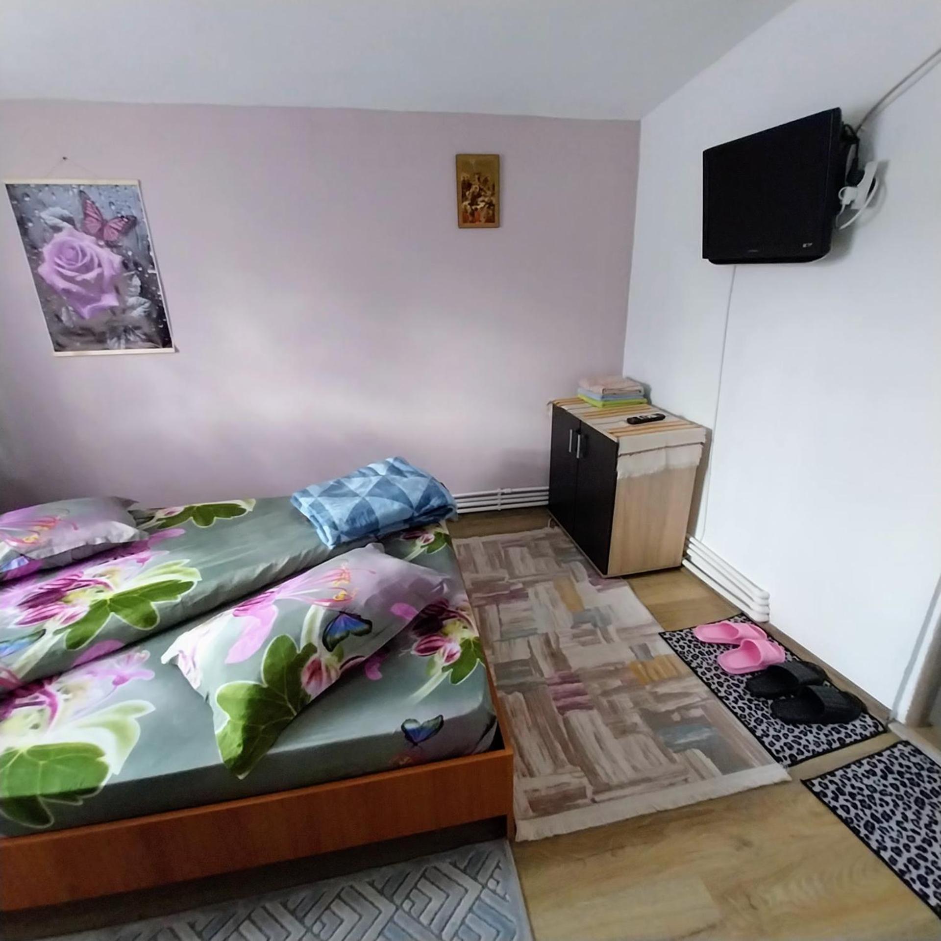 Casa Andreea Hotell Novaci-Străini Exteriör bild